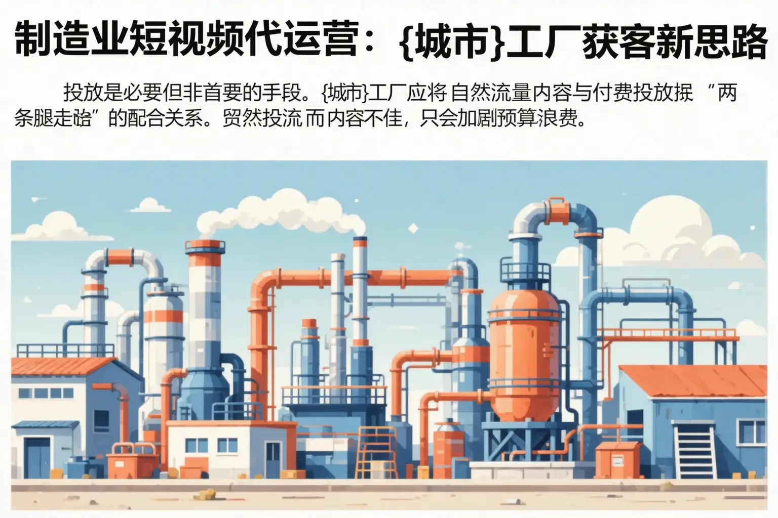 制造业短视频代运营:临西工厂获客新思路